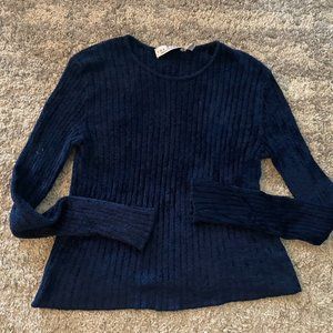 Saks Fifth Avenue Navy Blue Sweater Shirt